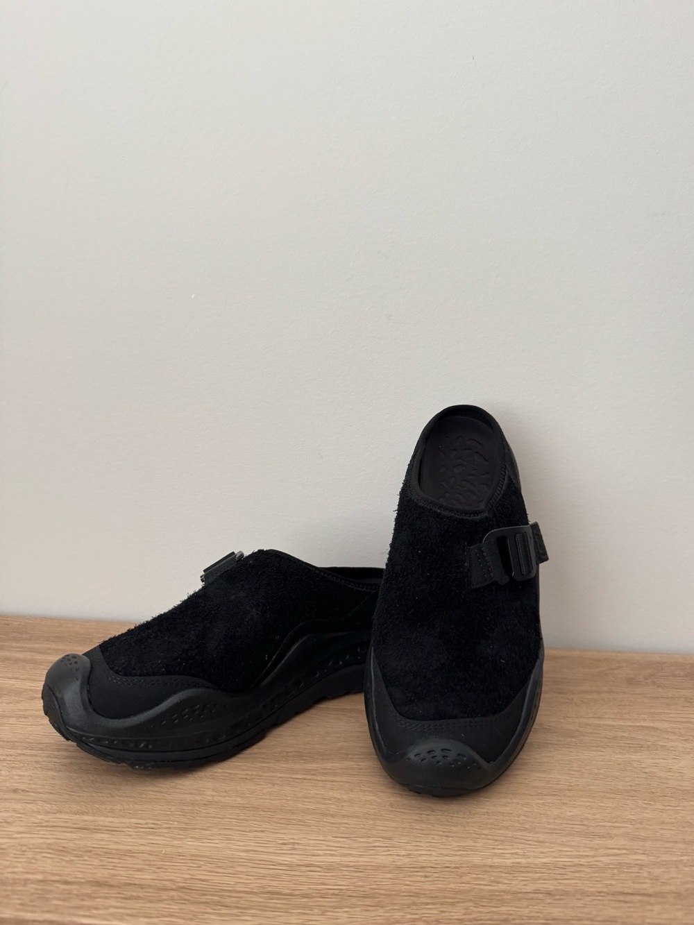 Hoka Black Slip-On Men's Suede Comfort Shoes